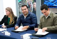 Alcalde Gaspar Trueba con la UNAQ