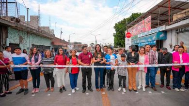 Inauguración de pavimentación de la calle Eufemio Zapata, con costo de 2.1 mdp