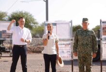 Claudia Sheinbaum y Mauricio Kuri encabezan el inicio de las obras del tren México