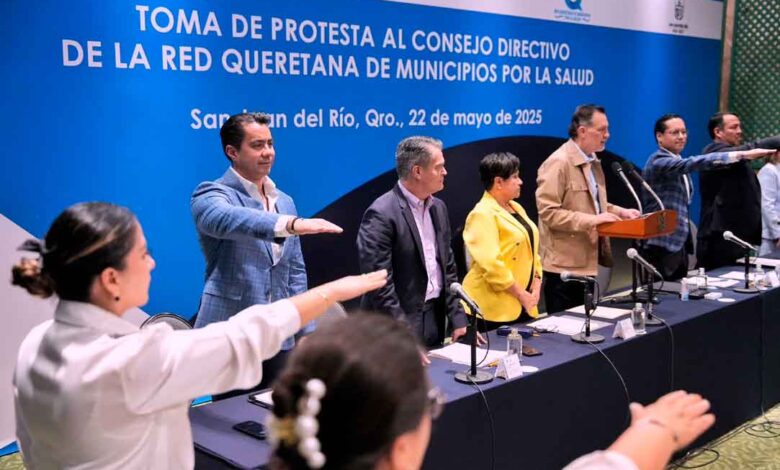 Felifer Macías asume vicepresidencia de la Red Queretana de Municipios por la Salud