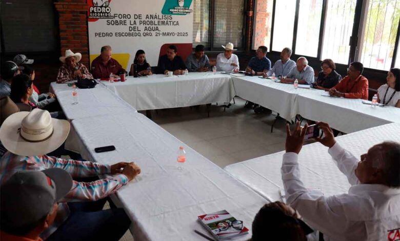 Pedro Escobedo impulsa soluciones concretas ante la problemática del agua